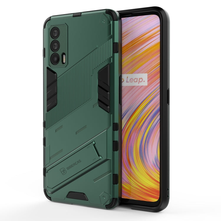 For OPPO Realme V15 Punk Armor 2 in 1 PC + TPU Shockproof Case with Invisible Holder