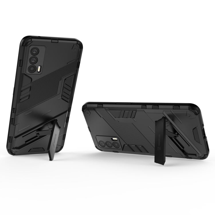 For OPPO Realme V15 Punk Armor 2 in 1 PC + TPU Shockproof Case with Invisible Holder