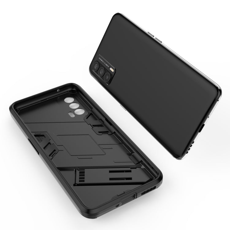 For OPPO Realme V15 Punk Armor 2 in 1 PC + TPU Shockproof Case with Invisible Holder