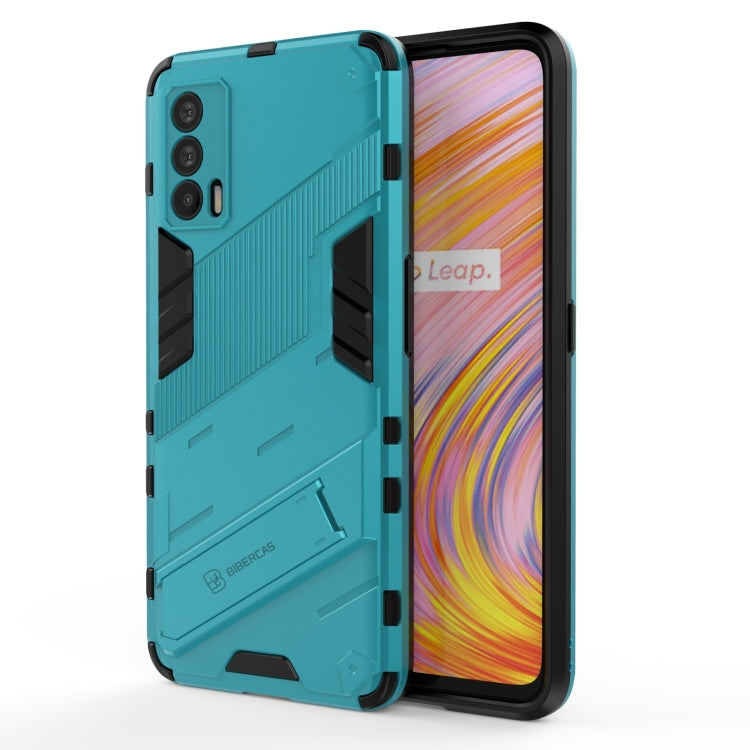 For OPPO Realme V15 Punk Armor 2 in 1 PC + TPU Shockproof Case with Invisible Holder