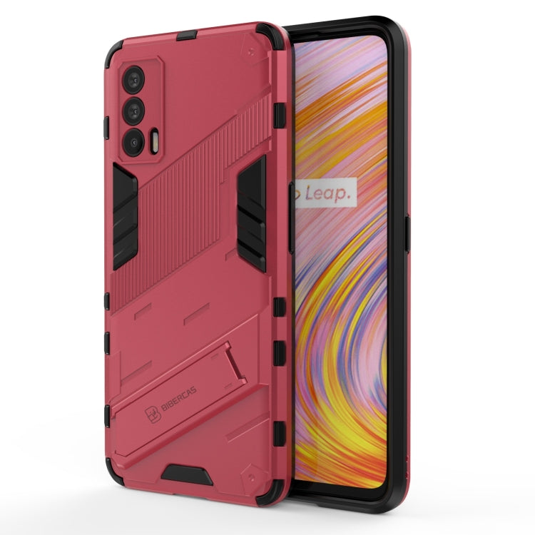 For OPPO Realme V15 Punk Armor 2 in 1 PC + TPU Shockproof Case with Invisible Holder
