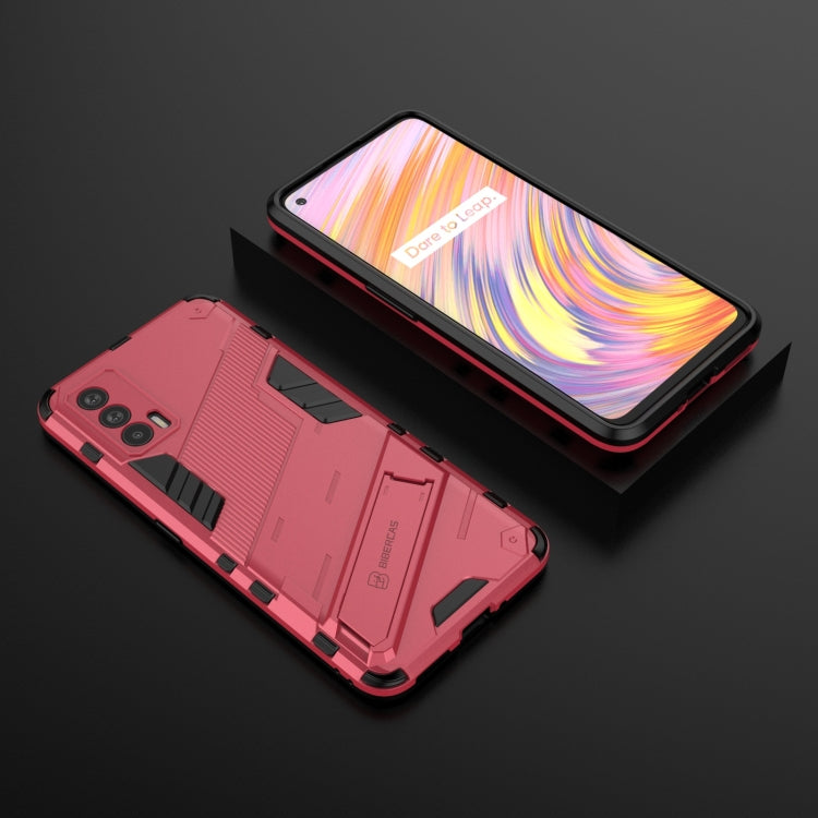 For OPPO Realme V15 Punk Armor 2 in 1 PC + TPU Shockproof Case with Invisible Holder