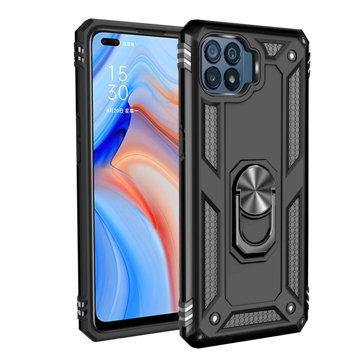 For OPPO Reno4 Lite Shockproof TPU + PC Protective Case with 360 Degree Rotating Holder