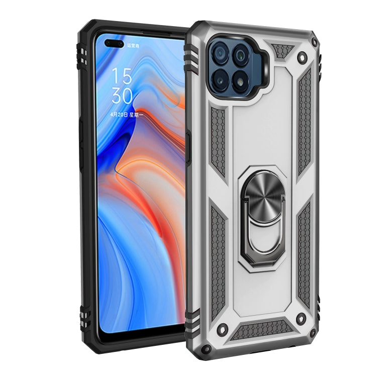 For OPPO Reno4 Lite Shockproof TPU + PC Protective Case with 360 Degree Rotating Holder