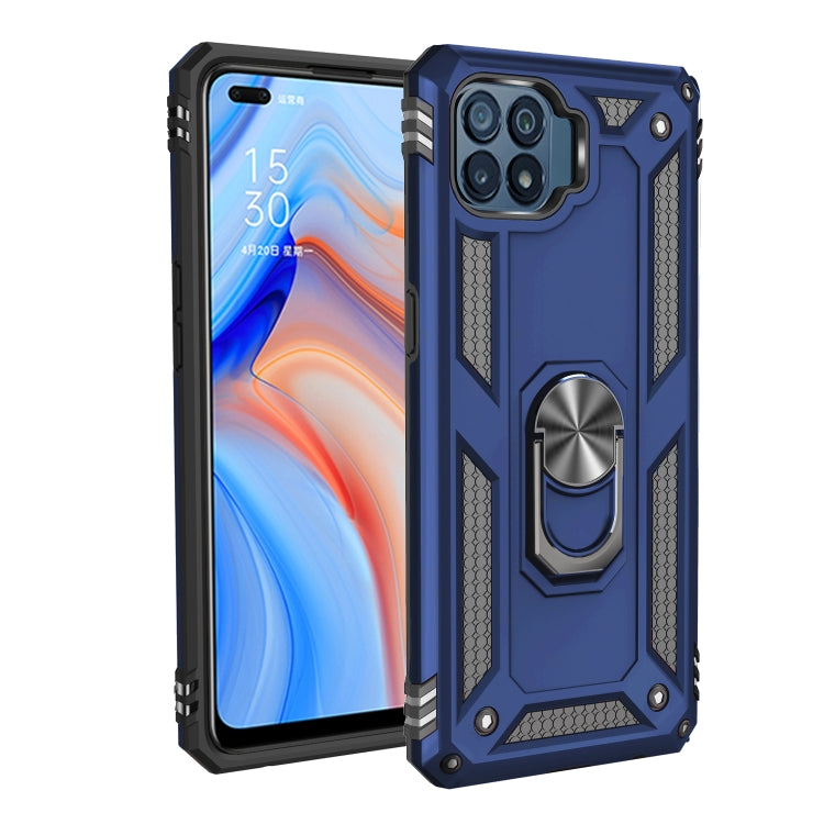 For OPPO Reno4 Lite Shockproof TPU + PC Protective Case with 360 Degree Rotating Holder