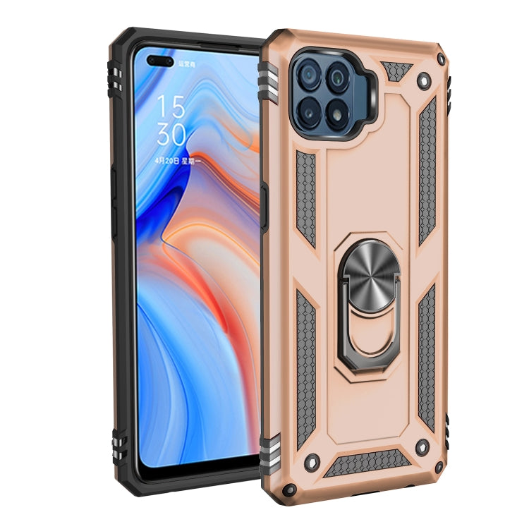 For OPPO Reno4 Lite Shockproof TPU + PC Protective Case with 360 Degree Rotating Holder