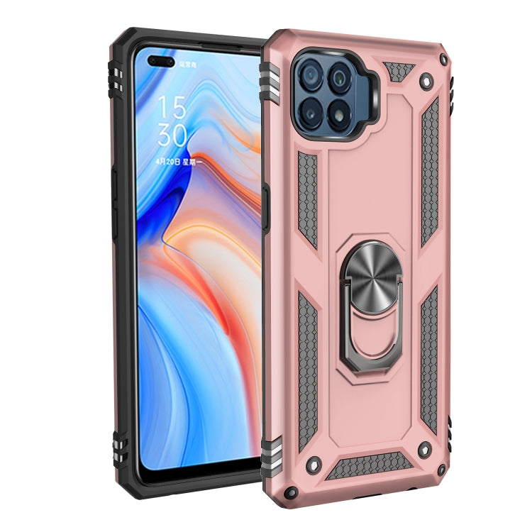 For OPPO Reno4 Lite Shockproof TPU + PC Protective Case with 360 Degree Rotating Holder