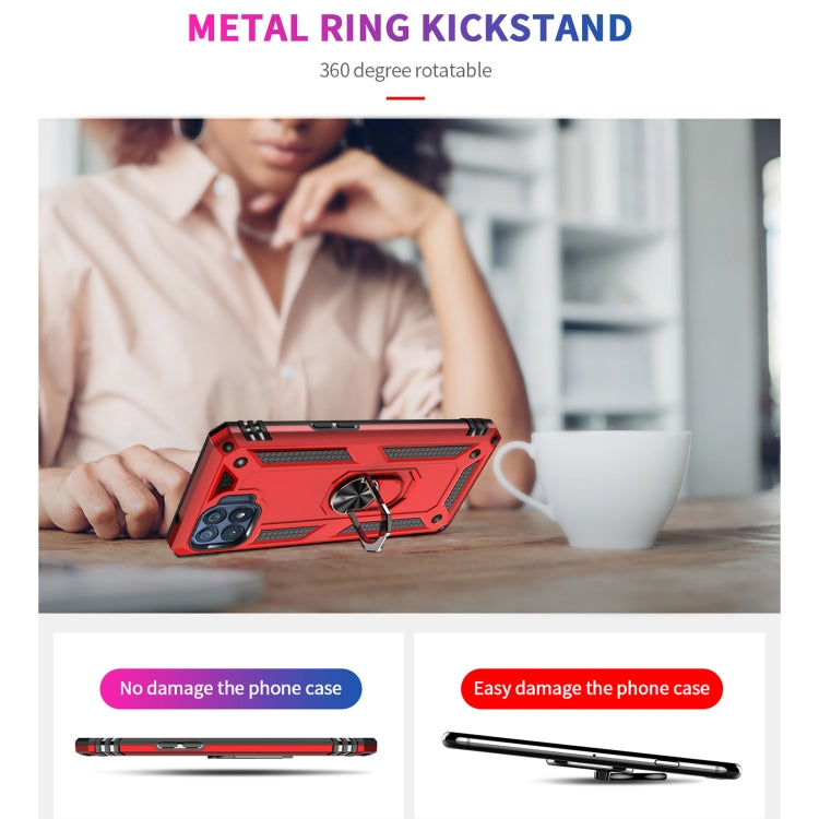 For OPPO Reno4 Lite Shockproof TPU + PC Protective Case with 360 Degree Rotating Holder