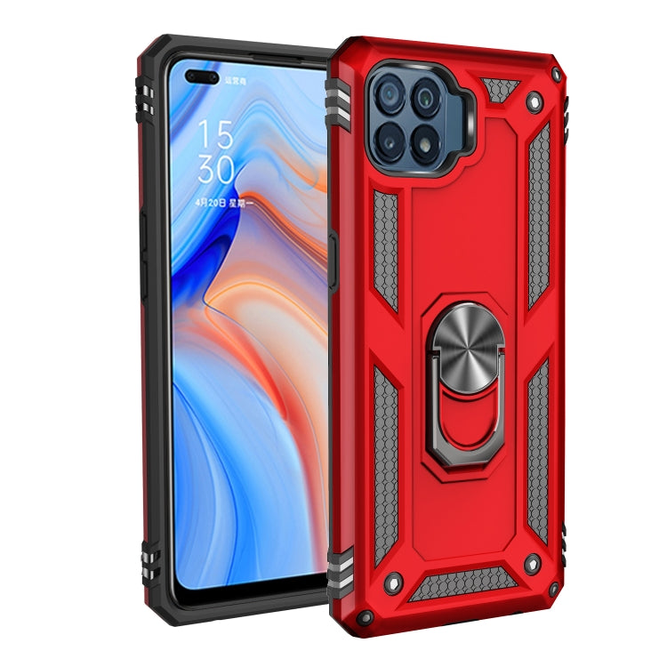 For OPPO Reno4 Lite Shockproof TPU + PC Protective Case with 360 Degree Rotating Holder