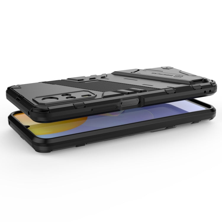 Punk Armor 2 in 1 PC + TPU Shockproof Case with Invisible Holder For vivo Y51(2020 Indian Version)