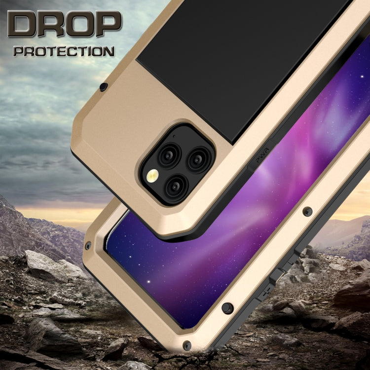 For iPhone 11 Pro Max Metal Armor Triple Proofing Protective Case