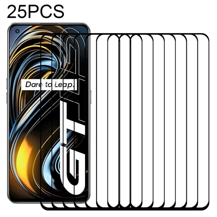 For OPPO Realme GT 5G / Realme GT Master 25 PCS Full Glue Full Screen Tempered Glass Film