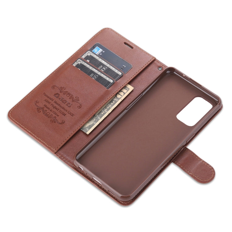 For OPPO Reno5 4G AZNS Magnetic Calf Texture Horizontal Flip Leather Case with Card Slots & Holder & Wallet