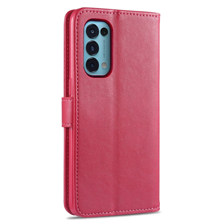 For OPPO Reno5 4G AZNS Magnetic Calf Texture Horizontal Flip Leather Case with Card Slots & Holder & Wallet