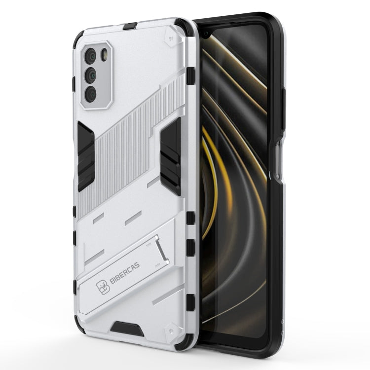 For Xiaomi Poco M3 Punk Armor 2 in 1 PC + TPU Shockproof Case with Invisible Holder