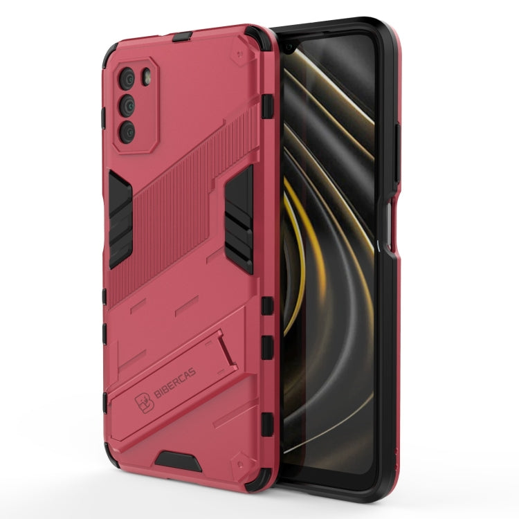 For Xiaomi Poco M3 Punk Armor 2 in 1 PC + TPU Shockproof Case with Invisible Holder