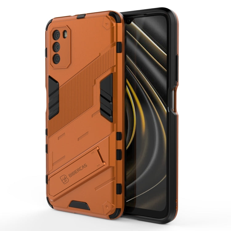 For Xiaomi Poco M3 Punk Armor 2 in 1 PC + TPU Shockproof Case with Invisible Holder