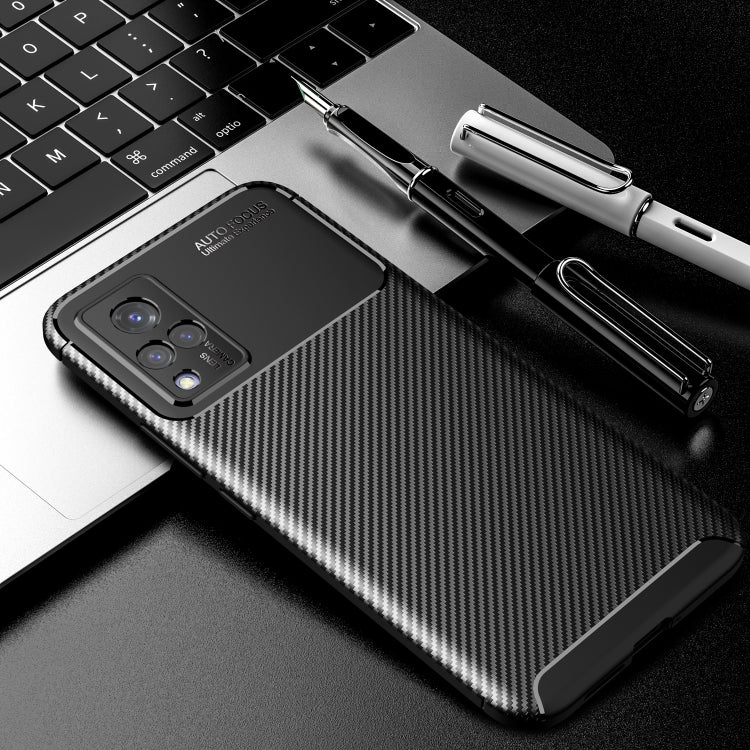 For vivo S9 Carbon Fiber Texture Shockproof TPU Case