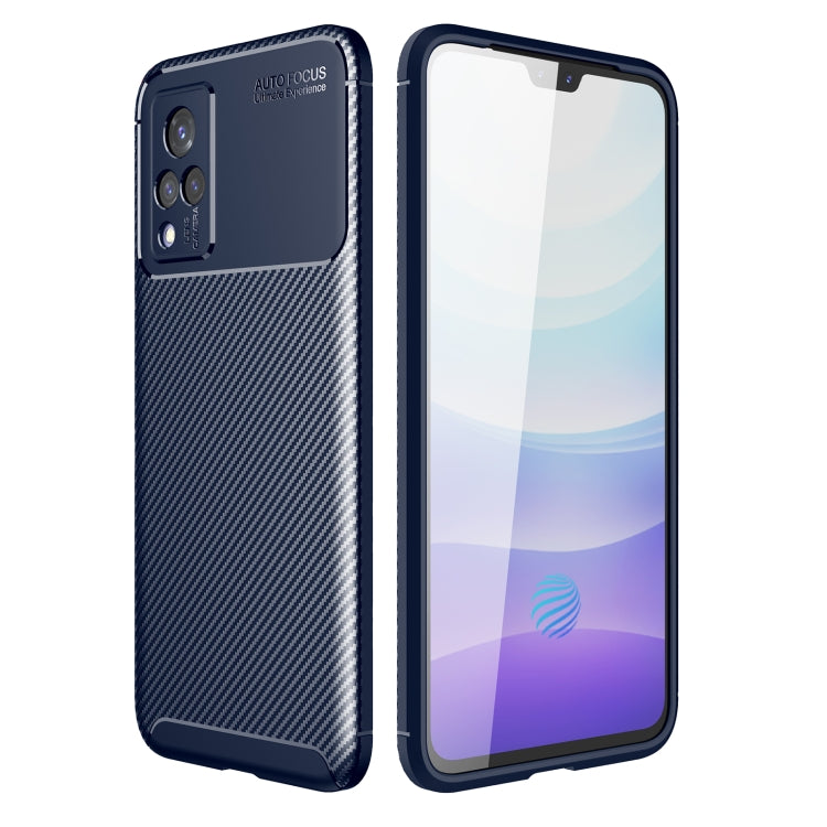 For vivo S9 Carbon Fiber Texture Shockproof TPU Case