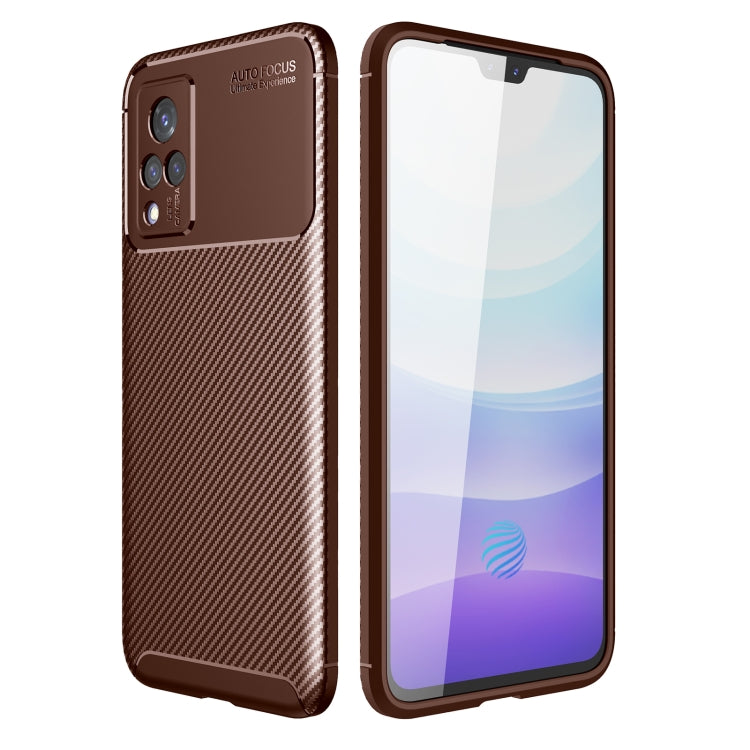For vivo S9 Carbon Fiber Texture Shockproof TPU Case