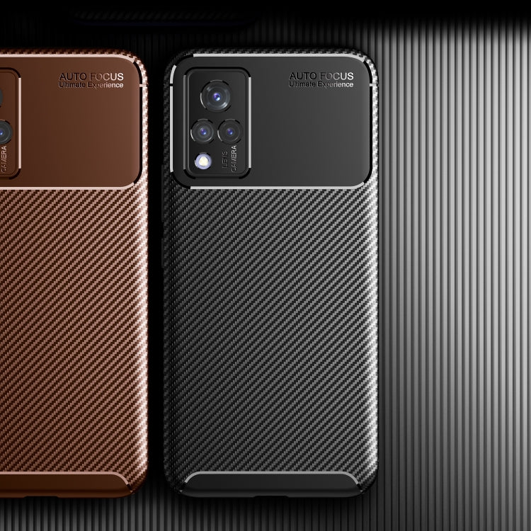 For vivo S9 Carbon Fiber Texture Shockproof TPU Case