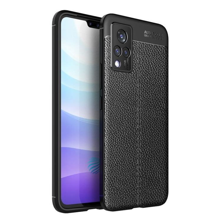 For vivo S9 Litchi Texture TPU Shockproof Case