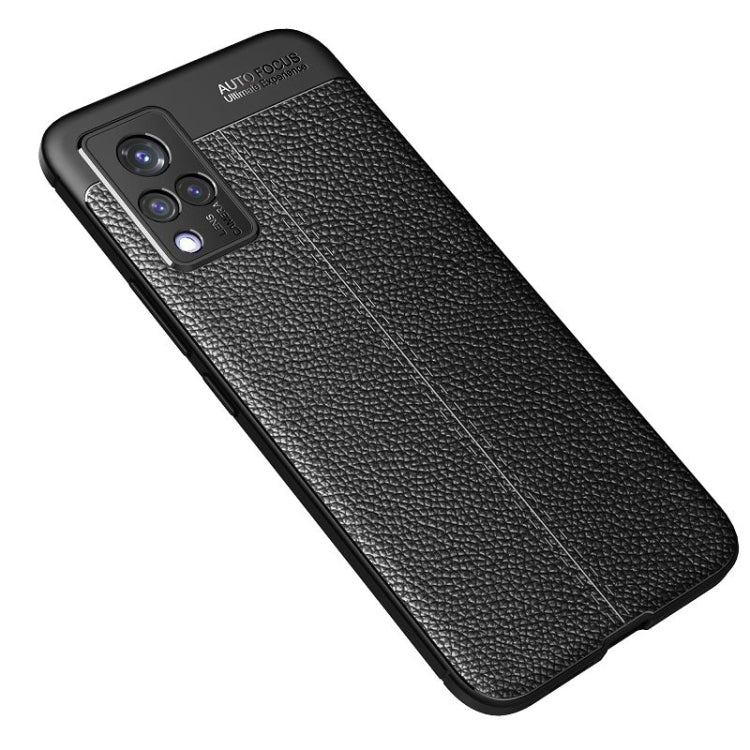 For vivo S9 Litchi Texture TPU Shockproof Case