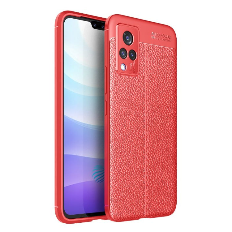 For vivo S9 Litchi Texture TPU Shockproof Case