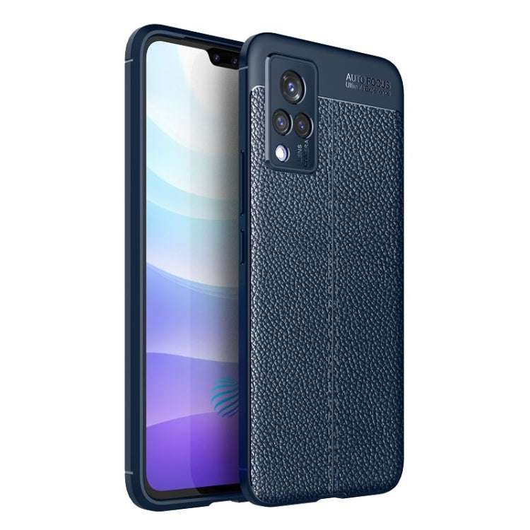 For vivo S9 Litchi Texture TPU Shockproof Case