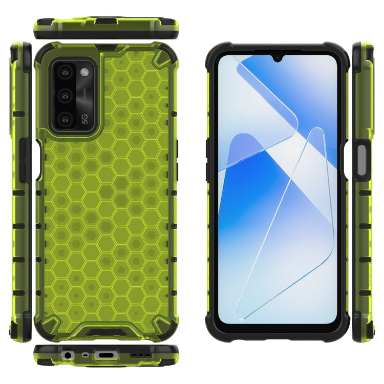 For  OPPO A55 5G Shockproof Honeycomb PC + TPU Case