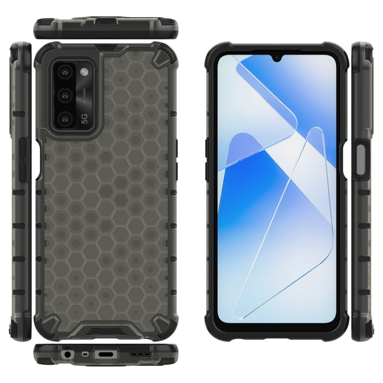 For  OPPO A55 5G Shockproof Honeycomb PC + TPU Case