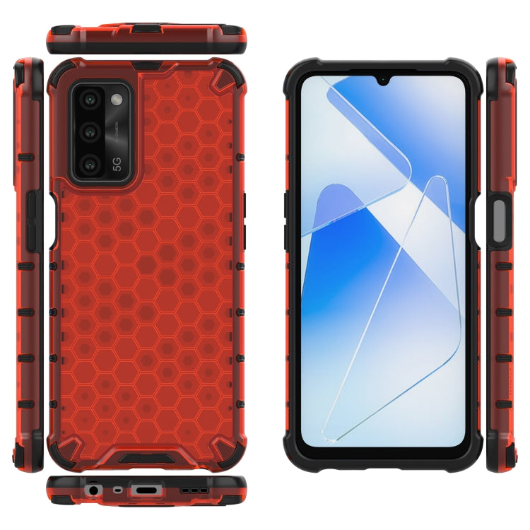 For  OPPO A55 5G Shockproof Honeycomb PC + TPU Case