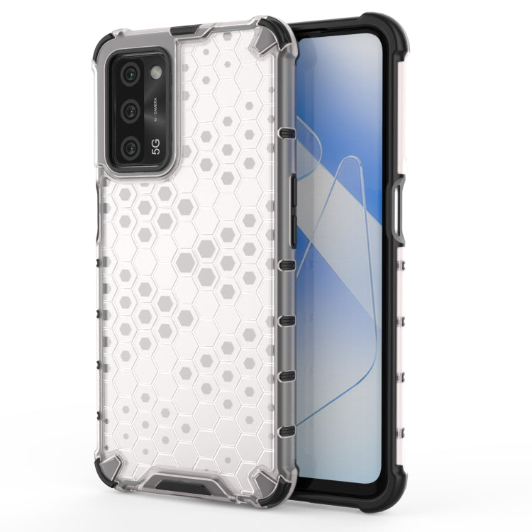 For  OPPO A55 5G Shockproof Honeycomb PC + TPU Case