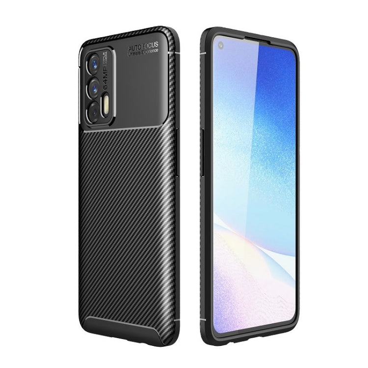 For OPPO Realme GT 5G Carbon Fiber Texture Shockproof TPU Case