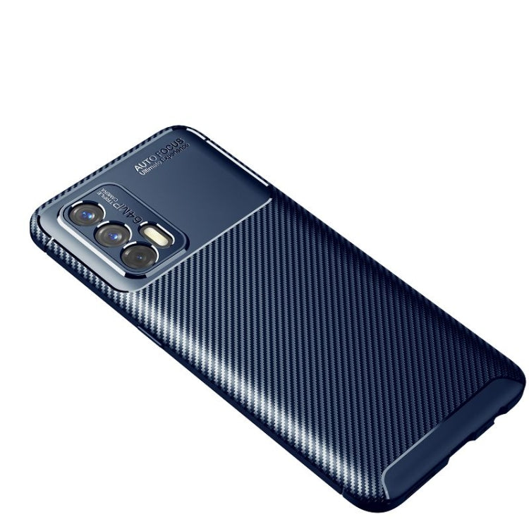 For OPPO Realme GT 5G Carbon Fiber Texture Shockproof TPU Case