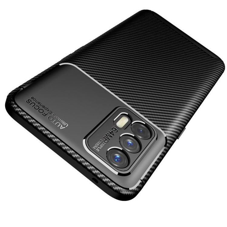 For OPPO Realme GT 5G Carbon Fiber Texture Shockproof TPU Case