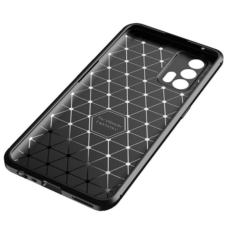 For OPPO Realme GT 5G Carbon Fiber Texture Shockproof TPU Case