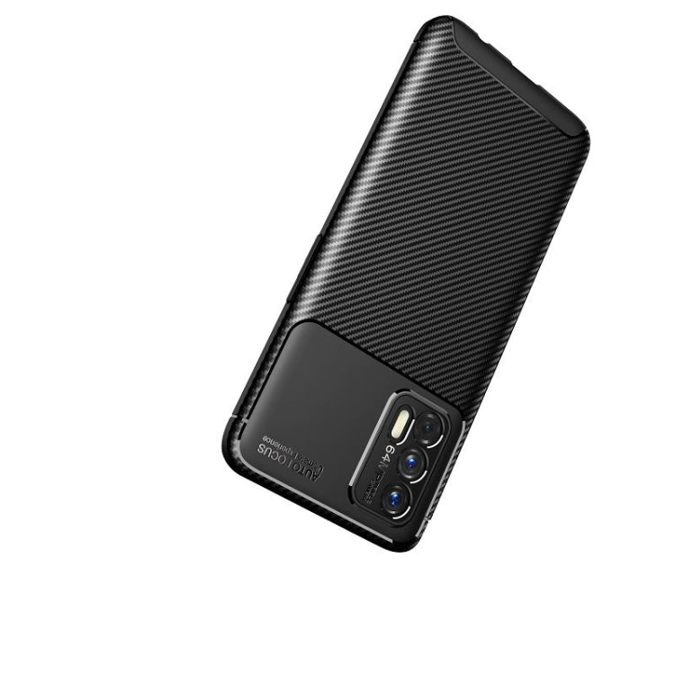For OPPO Realme GT 5G Carbon Fiber Texture Shockproof TPU Case