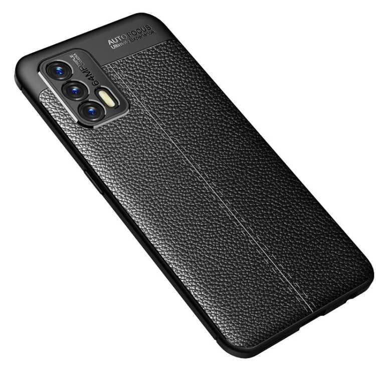 For OPPO Realme GT 5G Litchi Texture TPU Shockproof Case