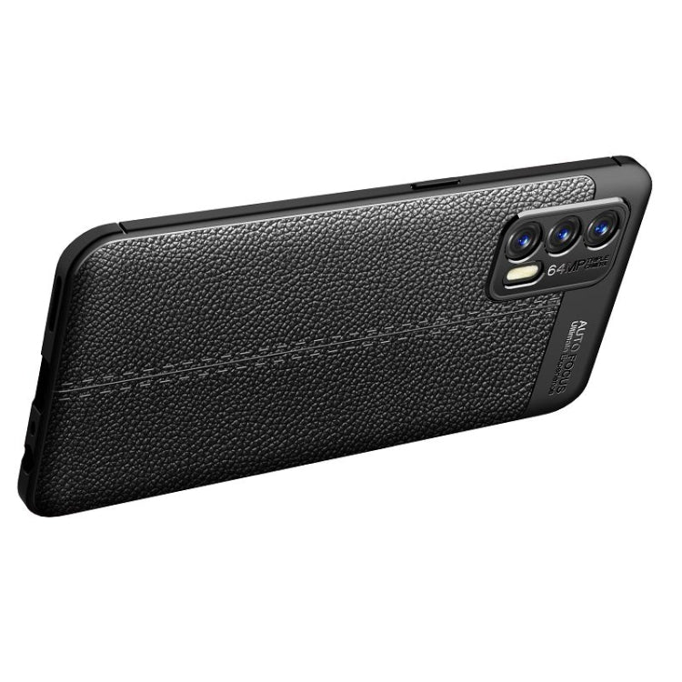 For OPPO Realme GT 5G Litchi Texture TPU Shockproof Case
