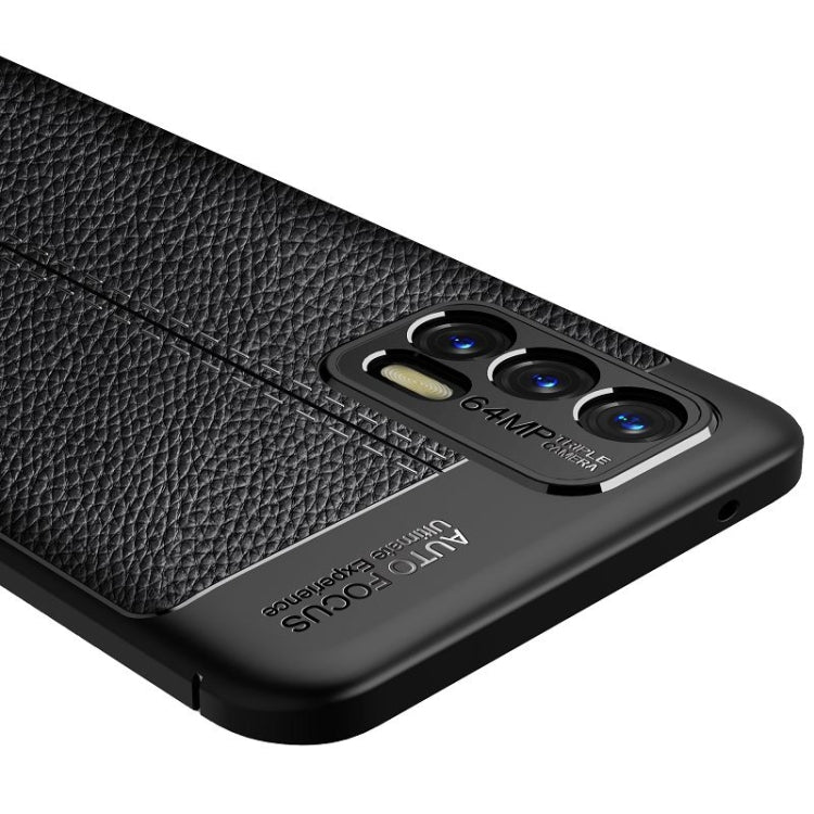 For OPPO Realme GT 5G Litchi Texture TPU Shockproof Case