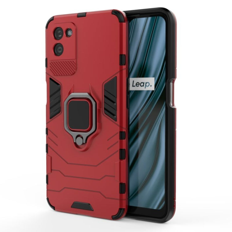 For OPPO Realme V11 5G Shockproof PC + TPU Protective Case with Magnetic Ring Holder