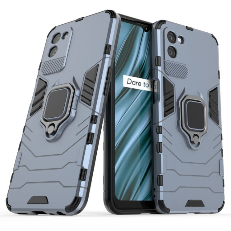 For OPPO Realme V11 5G Shockproof PC + TPU Protective Case with Magnetic Ring Holder