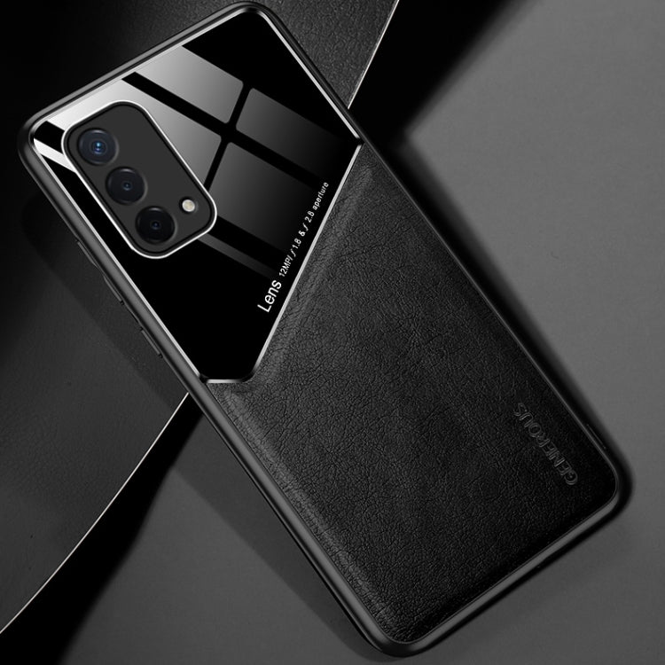 For OPPO A93 All-inclusive Leather + Organic Glass Protective Case with Metal Iron Sheet