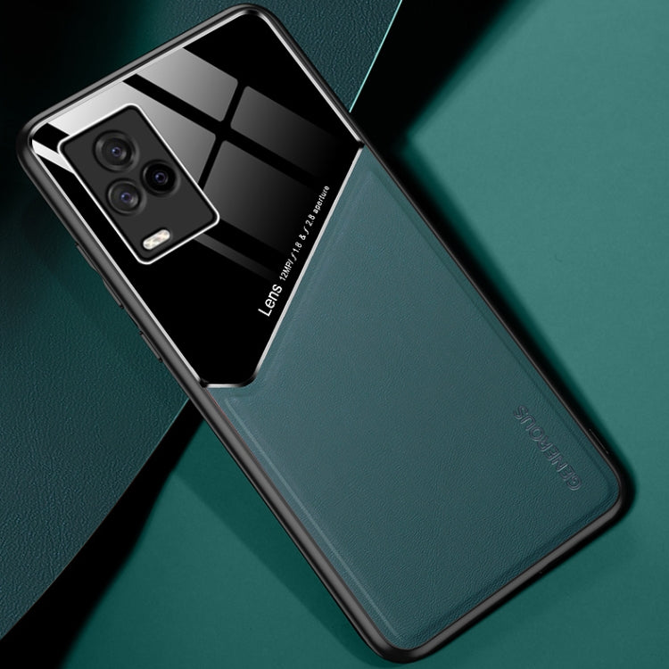 For vivo iQOO 7 All-inclusive Leather + Organic Glass Protective Case with Metal Iron Sheet