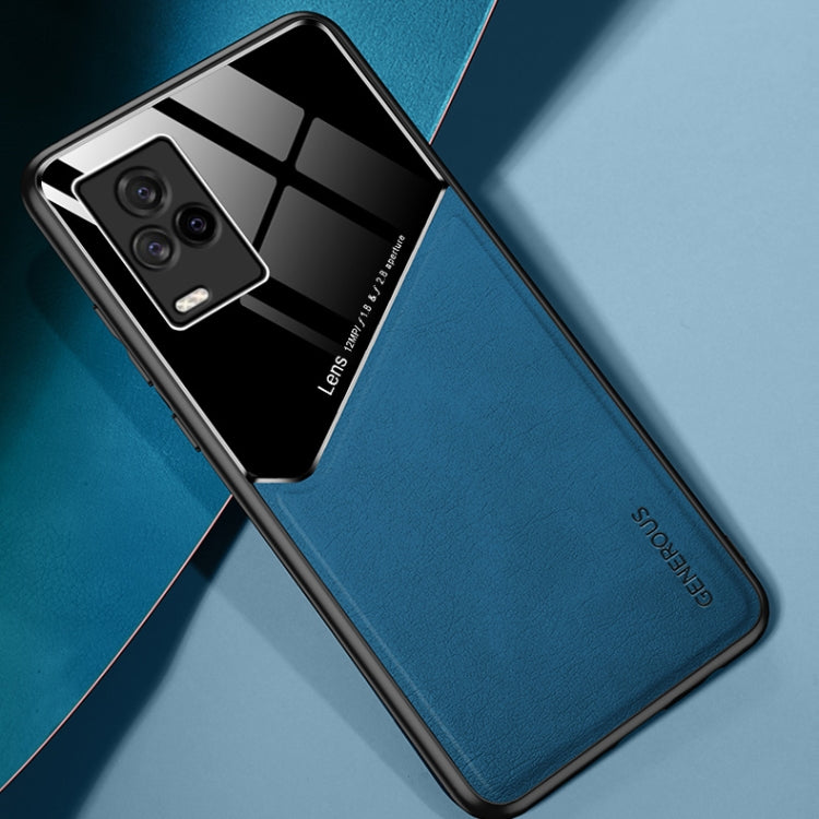 For vivo iQOO 7 All-inclusive Leather + Organic Glass Protective Case with Metal Iron Sheet