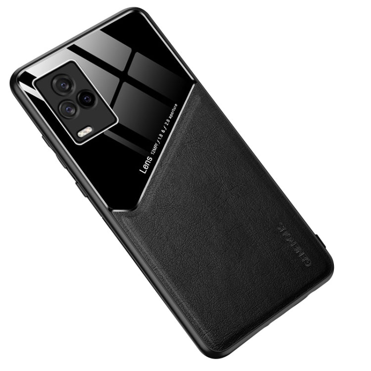 For vivo iQOO 7 All-inclusive Leather + Organic Glass Protective Case with Metal Iron Sheet