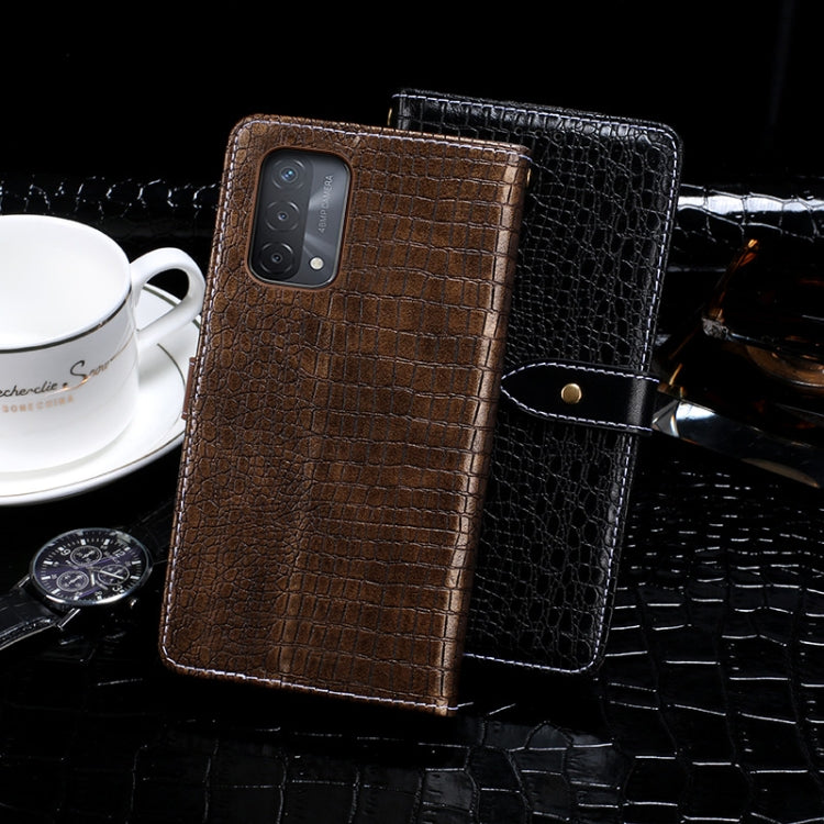 For OPPO A93 5G idewei Crocodile Texture Horizontal Flip Leather Case with Holder & Card Slots & Wallet