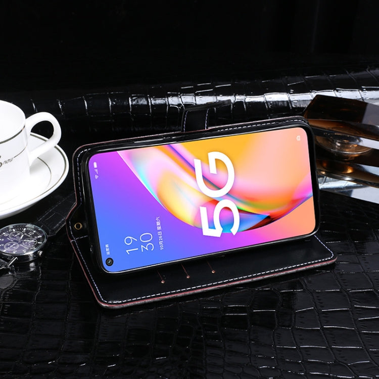 For OPPO A93 5G idewei Crocodile Texture Horizontal Flip Leather Case with Holder & Card Slots & Wallet