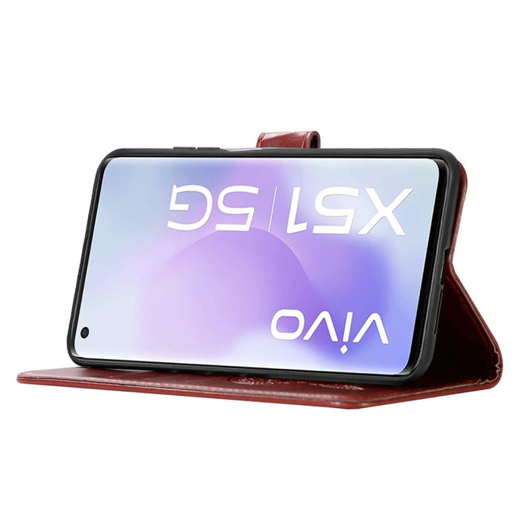 For vivo X51 5G Wind Chime Owl Embossing Pattern Horizontal Flip Leather Case with Holder & Card Slots & Wallet